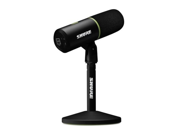 Shure MV6, Bordmikrofon, -34,7 dB, 50 - 15000 Hz, 24 bit, Kardioide, Koblet med ledninger (ikke trådløs)