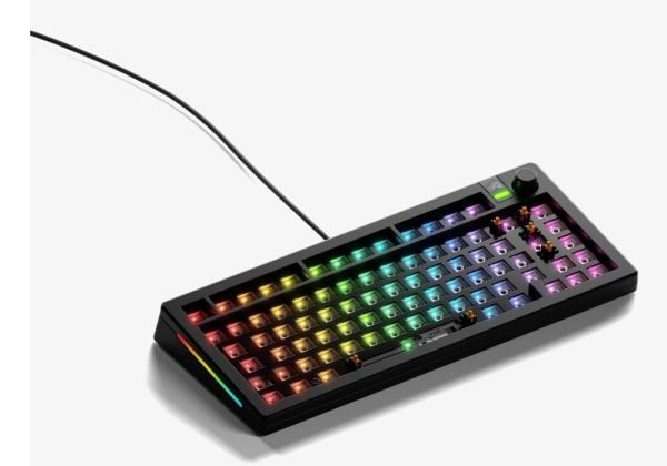 Glorious Gaming GMMK 3 75% Barebones, 75%, Langallinen, USB, RGB LED, musta