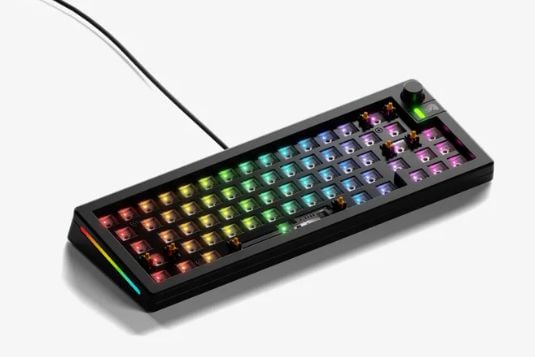 Glorious Gaming GMMK 3 65% Barebones, 65%, Langallinen, USB, RGB LED, musta