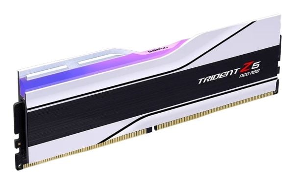 G.Skill Trident Z5 Neo RGB - DDR5 - sett - 64 GB: 2 x 32 GB - DIMM 288-pin - 6000 MT/s - CL36 - 1.35 V - ikke-bufret - on-die ECC - hvit