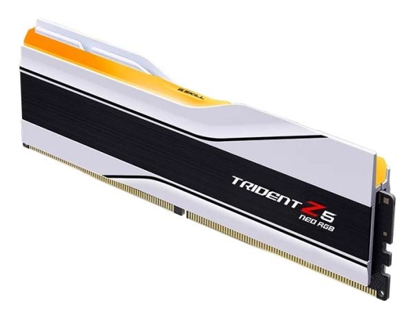 G.Skill Trident Z5 Neo RGB - DDR5 - sett - 64 GB: 2 x 32 GB - DIMM 288-pin - 6000 MT/s - CL36 - 1.35 V - ikke-bufret - on-die ECC - hvit