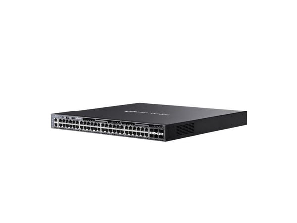 TP-Link Omada SG6654XHP, Håndtert, L3, Gigabit Ethernet (10/100/1000), Strøm over Ethernet (PoE), Rack-montering, 1U
