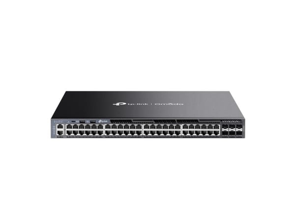 TP-Link Omada SG6654X, Håndtert, L3, Gigabit Ethernet (10/100/1000), Rack-montering, 1U