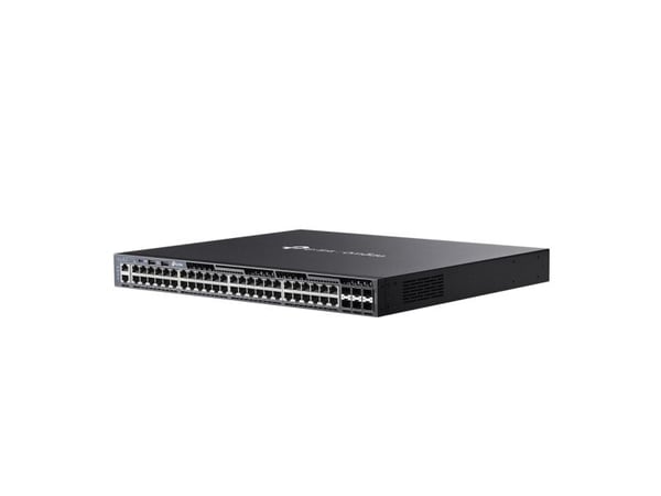 TP-Link Omada SG6654X, Håndtert, L3, Gigabit Ethernet (10/100/1000), Rack-montering, 1U