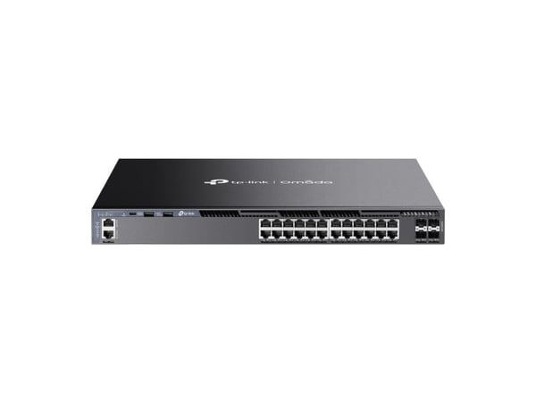 TP-Link Omada SG6428X, Hallittu, L3, Gigabit Ethernet (10/100/1000), telineasennus, 1U