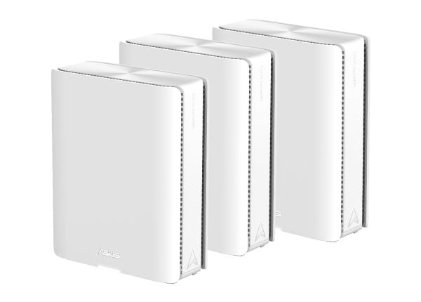 ASUS ZenWiFi BQ16 - Wi-Fi-system - (3 rutere) - maske 10GbE, 5GbE, 2.5GbE, Wi-Fi 7 Multibånd