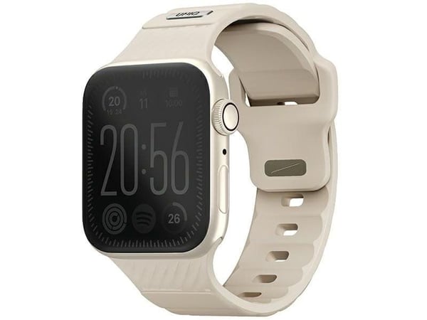 UNIQ Stride Apple Watch hihna Series1/2/3/4/5/6/7/8/9/SE/SE2 38/40/41mm FKM kumihihna khaki/pale khaki