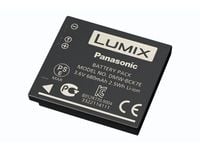 Panasonic DMW-BCK7E - Batteri - Li-Ion - 680 mAh - svart - for Lumix DMC-FH24, FH4, FH6, FH8, FS28, FS41, FT25, FT30, S2, S5, SZ02, SZ5, SZ7, TS25,...