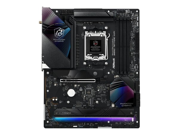 ASRock Phantom Gaming B850 Riptide WiFi - Hovedkort - ATX - Socket AM5 - AMD B850 Chipset - USB-C 3.2 Gen 2x2, USB-C 3.2 Gen2, USB 3.2 Gen 2, USB 3...