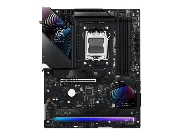 ASRock Phantom Gaming B850 Riptide WiFi - Hovedkort - ATX - Socket AM5 - AMD B850 Chipset - USB-C 3.2 Gen 2x2, USB-C 3.2 Gen2, USB 3.2 Gen 2, USB 3...