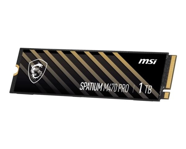 MSI SPATIUM M470 PRO - SSD - 1 TB - intern - M.2 2280 - PCIe 4.0 x4 (NVMe)