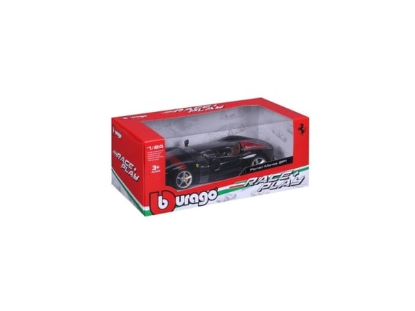 Bburago Ferrari R&amp;P Monza SP1, musta/rot 1:20 Modelbil