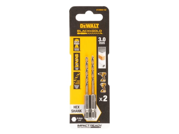 DeWALT DT20602-QZ, Pora, Poranteräsetti, 3 mm, 72 mm, 2,6 cm, 135°