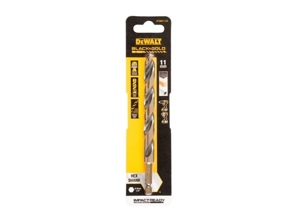 Dewalt DT20617-QZ HSS-G Metallinen kierrepora 1 kpl 11 mm Kokonaispituus 145 mm Ruostumattomasta teräksestä valmistettu leikkuureuna 1 kpl