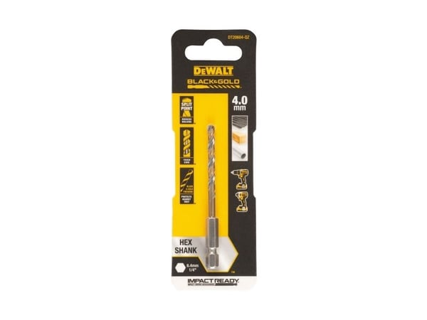 DeWALT DT20604-QZ, Borr, Spiralborr, 4 mm, 80 mm, 3,2 cm, 135°
