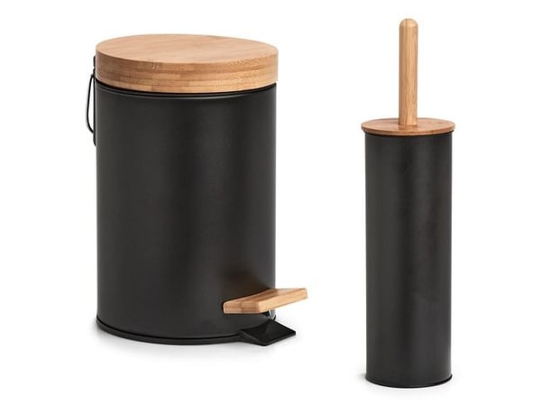 Zeller Present 18910, 3 l, Rund, Bamboo, Strykejern, Sort, Tre, Pedal, 16,8 cm
