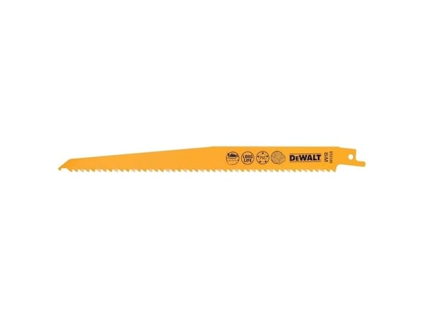 DeWALT DT2320-QZ, Puukkosahanterä, Puu, Kaksoismetalli, Keltainen, 22,8 cm, 100 kpl