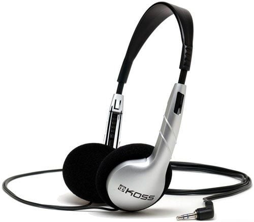 Koss KPH5, Langallinen, Musiikki, 80 - 18000 Hz, Kuulokkeet, Hopea