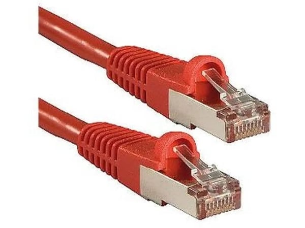 Lindy 47166, 5 m, Cat6a, S/FTP (S-STP), RJ-45, RJ-45, Rød