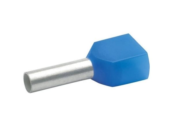 Klauke 87313 Kaksoiskaapelikengät 2,5 mm² Sininen 100 kpl