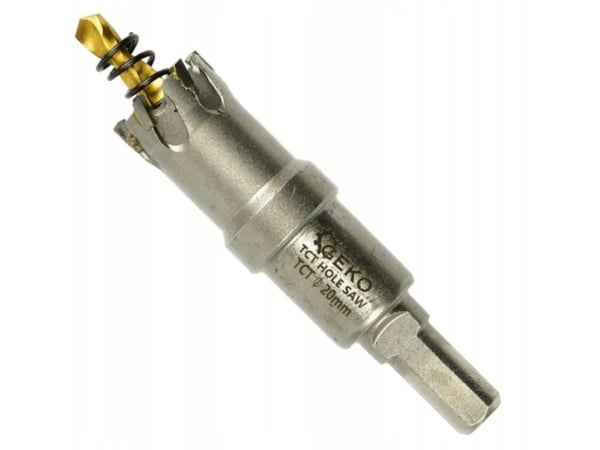 Geko hardmetall hullsag – krone til metall 20 mm med titanbor (100)