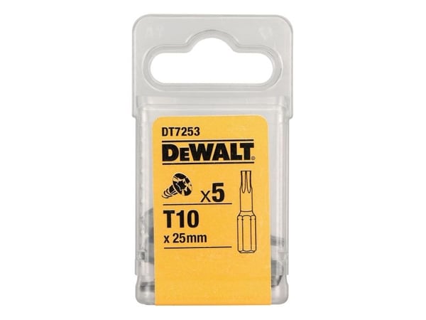 DeWALT DT7253-QZ, 5 styck, Torx, T10, Blåsa