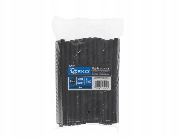 Geko limstifter til limpistol 11 mm–200 mm 1 kg sort 52 stk.