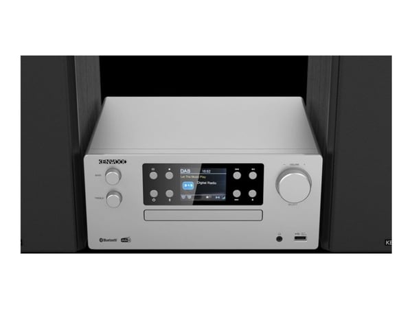 Kenwood M-925DAB-S - Mikrosystem - 2 x 50 watt - sølv