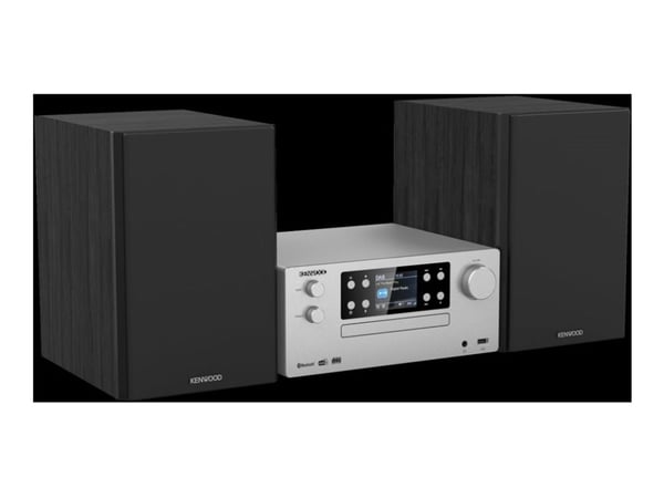 Kenwood M-925DAB-S - Mikrosystem - 2 x 50 watt - sølv