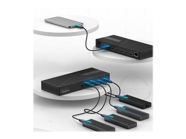 IB-DK2246AC (svart, USB-C, HDMI, DisplayPort)