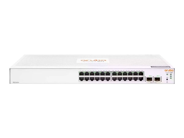 HPE Networking Instant On 1830 24G 2SFP Switch - Switch - smart - 24 x 10/100/1000 + 2 x Gigabit SFP - stationär, rackmonterbar