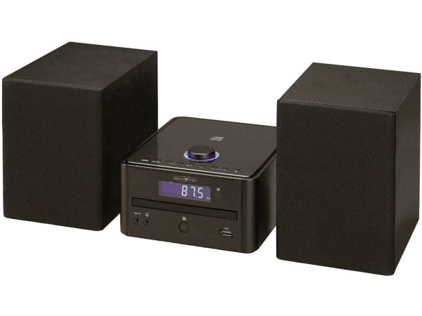 Reflexion HIF79FM stereoanlegg FM Bluetooth USB MP3 CD AUX inkl. fjernkontroll, høyttalere svart