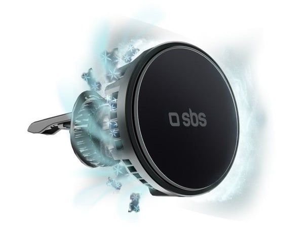 SBS TESUPFANWIR15W, Automatisk, USB, Trådløs lading, Sort