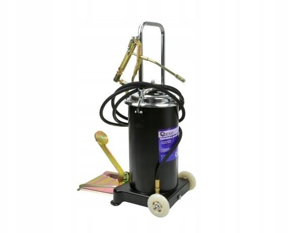 GEKO fotpumpe med pedal 15L + slange 4 m