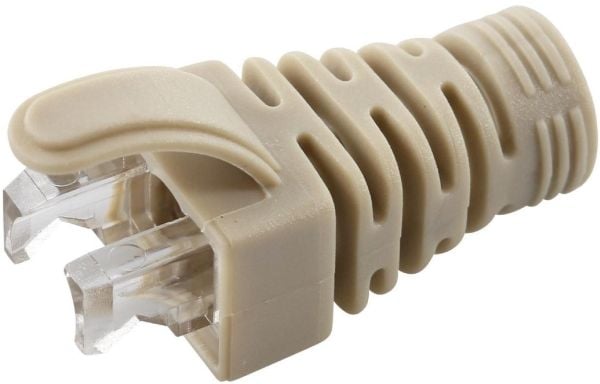 MicroConnect - Nätverkskabelsko - grå (paket om 100)