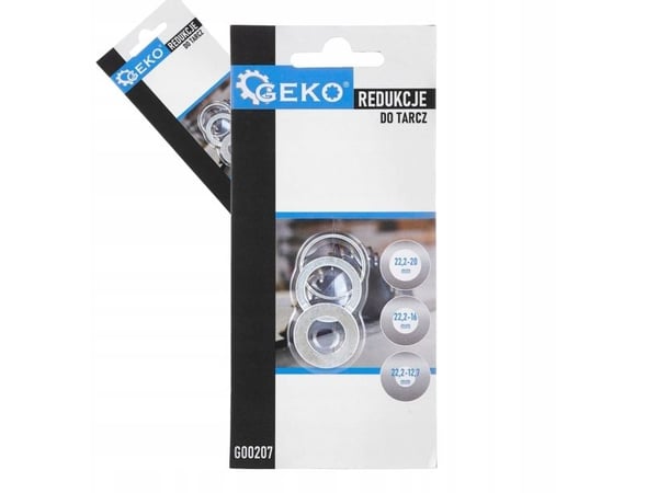 Geko reduksjoner for skiver 3 stk. (22,2-20;22,2-16;22,2-12,7) (500)