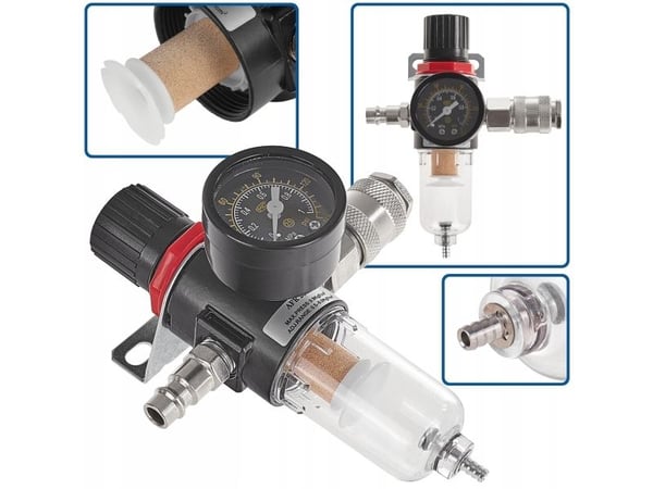 Geko avfukter med luftfilter + reduksjon 1/4" (100)