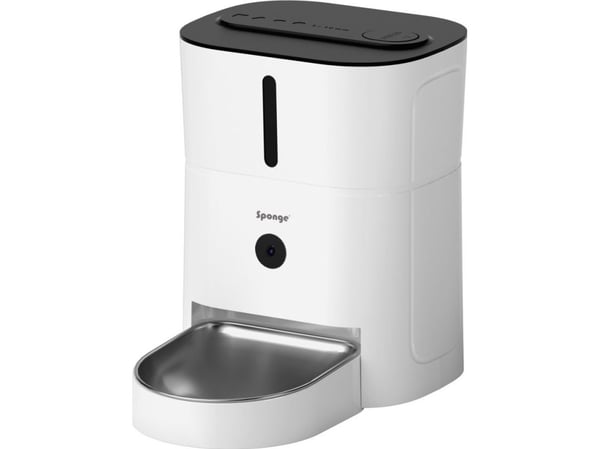 Automatisk fôringsautomat svamp Smart Camera, 3 l, 20,8x16,6x27,4 cm