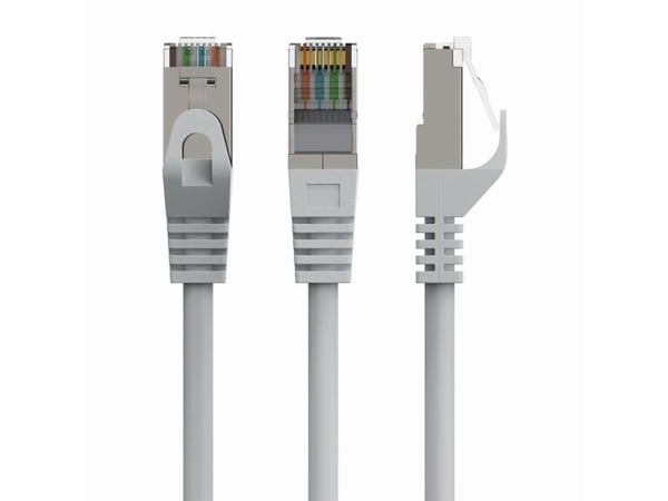 Cablexpert - Koblingskabel - RJ-45 (hann) til RJ-45 (hann) - 6.2 mm - S/FTP - CAT 6a - halogenfri, formstøpt, uten hindringer, flertrådet - grå