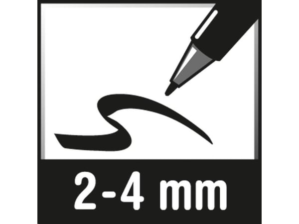 Färgmarkör, Edding® 750, 2-4 mm, blå