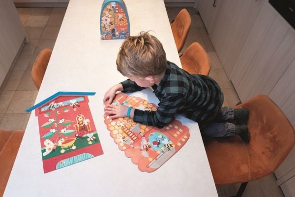 Scratch dobbelsidige puslespill 40 XL "Bier og bikube"