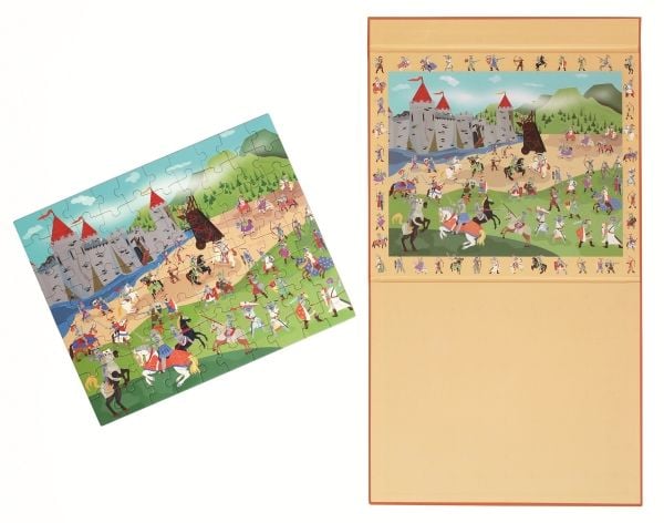 Magnetic puzzle and game 2-in-1 Knights