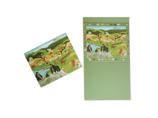 Scratch magnetisk puslespill og spill 2-i-1 Savannah