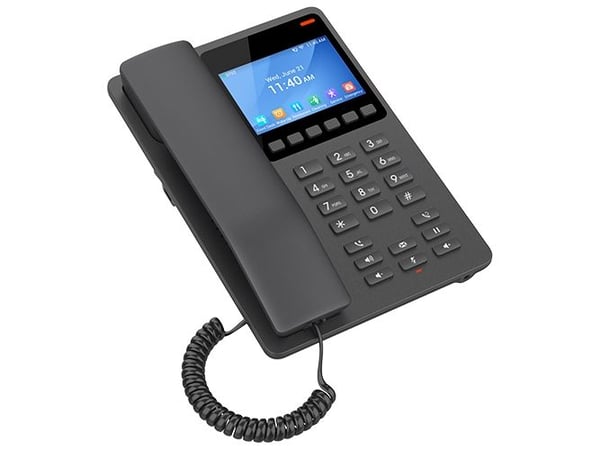 Grandstream GHP Series GHP631W - VoIP-telefon - IEEE 802.11a/b/g/n/ac/ax (Wi-Fi) - 3-riktad samtalsförmåg - SIP - 2 linjer - svart