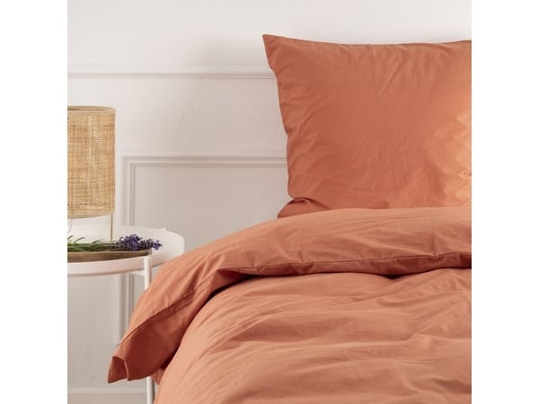 Nordisk Tekstil Økologisk sengetøy Kelly burnt sienna