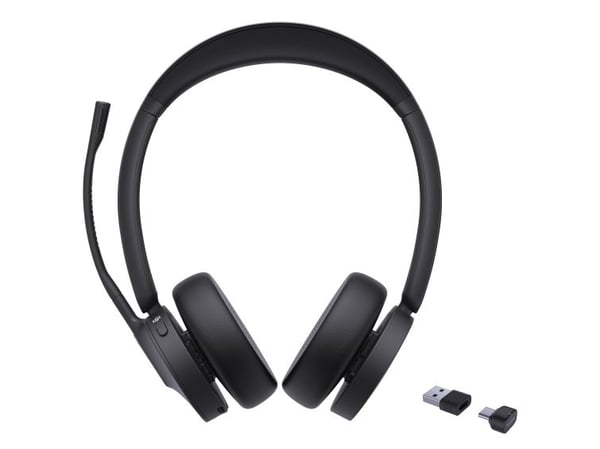 Yealink BH70 Dual - Hodesett - on-ear - Bluetooth - trådløs - USB-C via Bluetooth-adapter - svart - Certified for Microsoft Teams