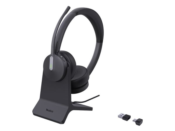 Yealink BH70 Dual - Hodesett - on-ear - Bluetooth - trådløs - USB-A via Bluetooth-adapter, USB-C via Bluetooth-adapter - svart - Optimized for Micr...
