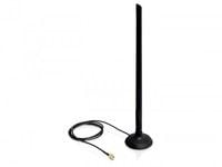 Delock SMA WLAN Antenna with Magnetic Stand and Flexible Joint 6.5 dBi - Antenne - Wi-Fi - 6.5 dBi - rundtstrålende