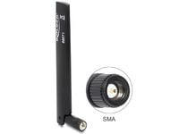 Delock LTE SMA antenna with flexible joint - Mobilmodemantenne - 3 dBi, 0.8 dBi