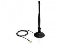 Delock SMA WLAN Antenna with Magnetic Stand and Flexible Joint 4 dBi - Antenne - Wi-Fi - 4 dBi - rundtstrålende